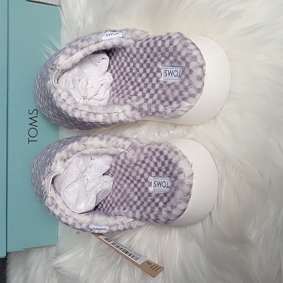 Toms Alpargata Mallow Mule - Lunar Grey Check - Picture 3 of 8